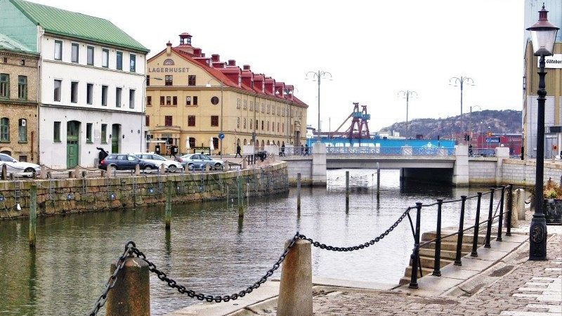 Göteborg Sehenswürdigkeiten Innenstadt mit Kanal