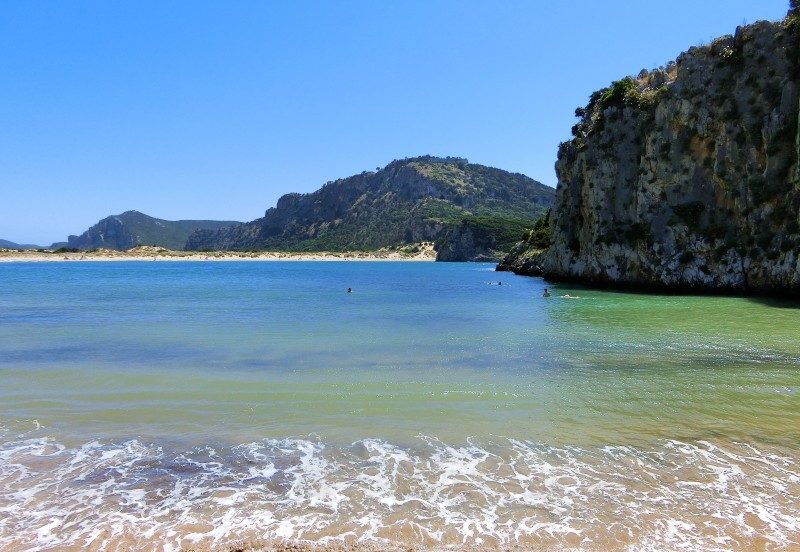 Peloponnes Strand Ochsenbauchbucht Voidokilia Navarino