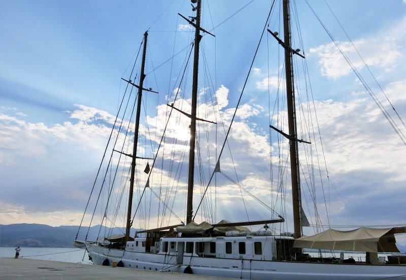 Nafplio Nauplion Hafen Meer Boote