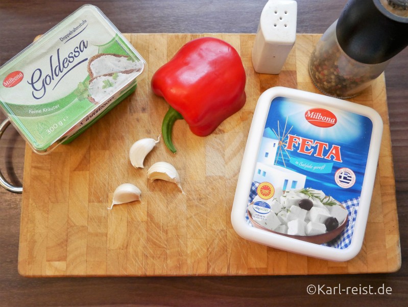 Chtipiti Schafskäse Dip: Rezept für griechische Fetacreme