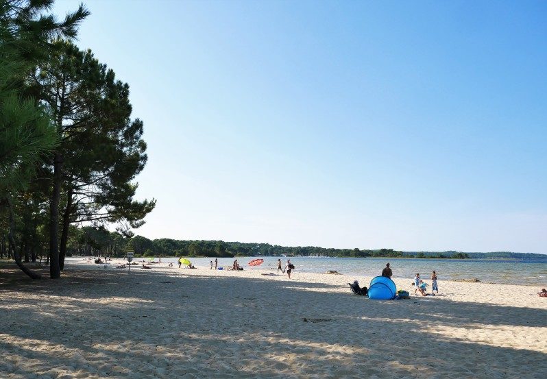 Navarosse am Lac Cazaux-Saguinet einer der schönsten Strände in Frankreich