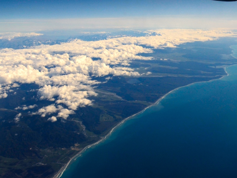 Küste von Neuseelands Südinsel