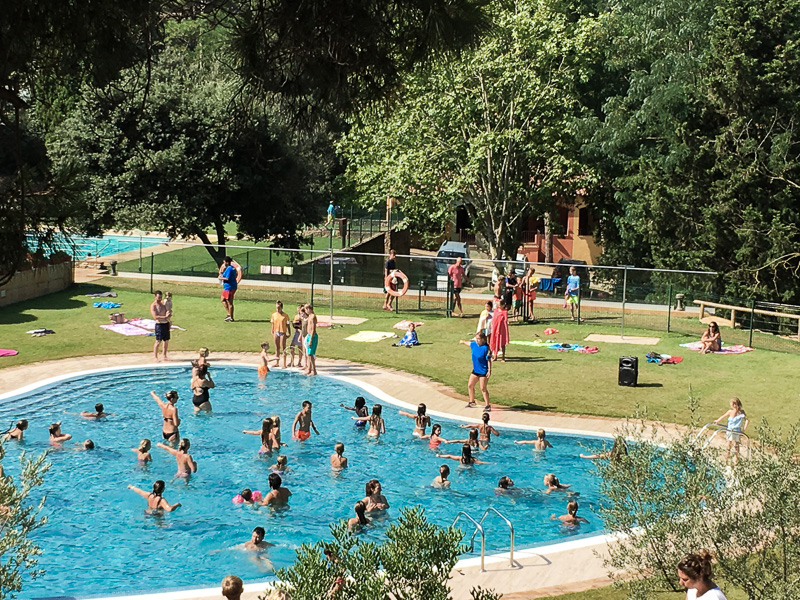 Wassergymnastik Campingplatz