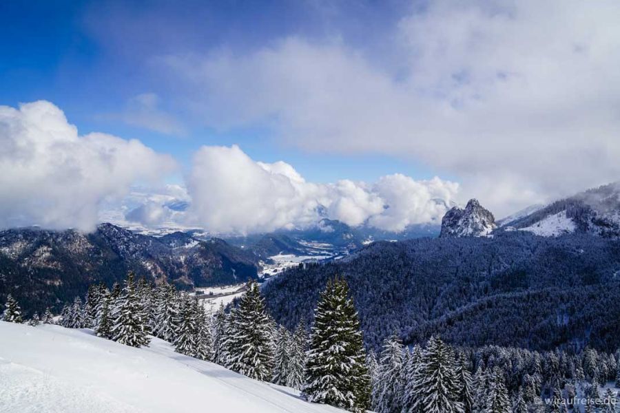 Schlittenfahren im Allgäu