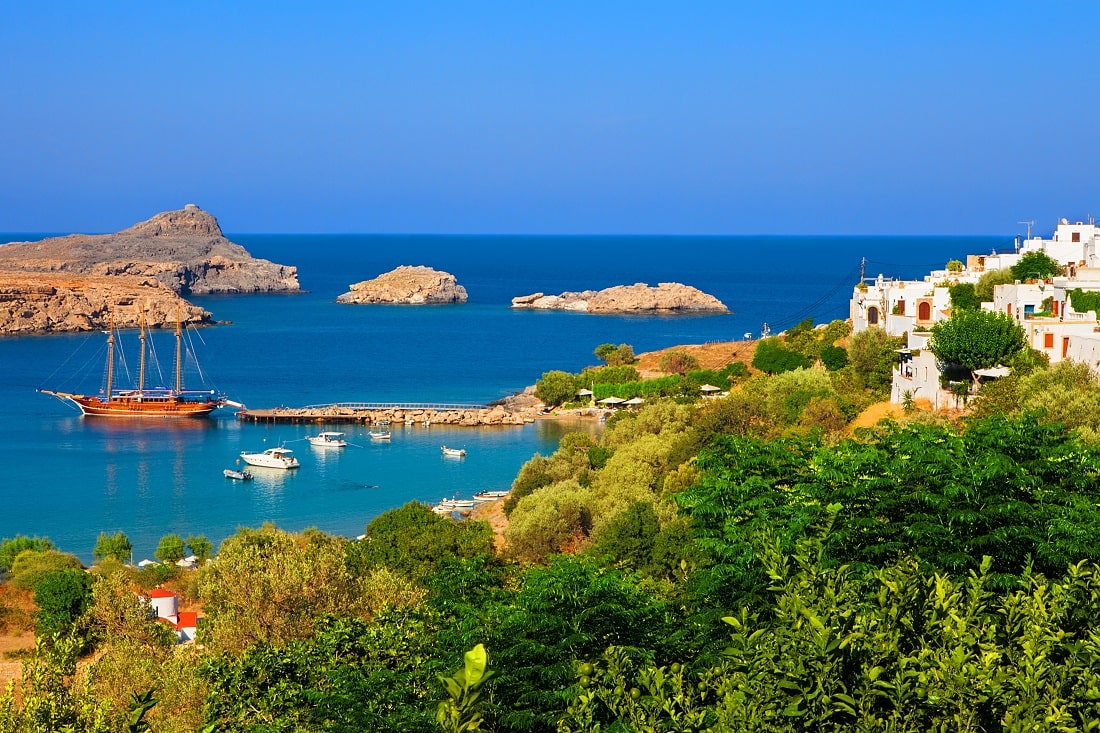 Rhodos Bucht von Lindos