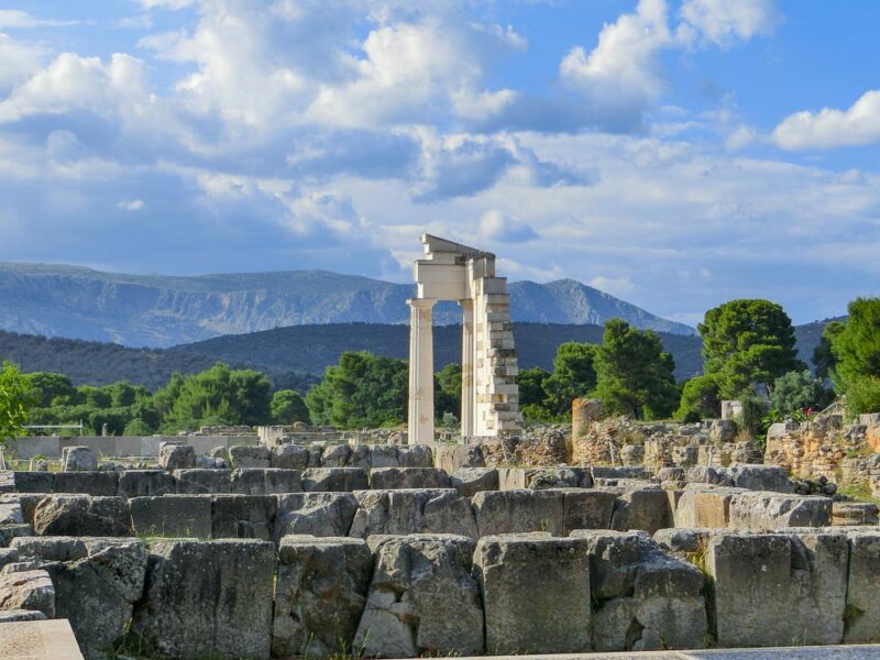 Ausgrabungen bei Epidaurus Griechenland Peloponnes
