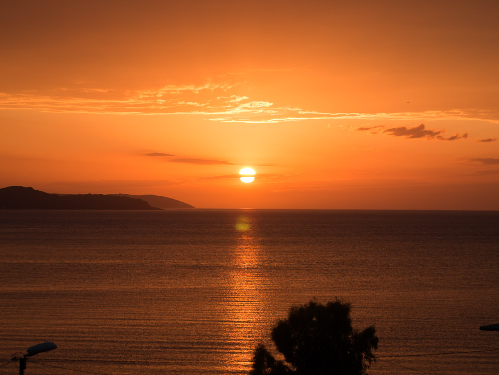 Ksamil Albanien Strände Sonnenuntergang