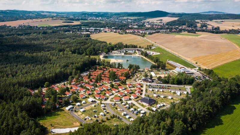Trixi Ferienpark Zittauer Gebirge von oben Trixi Ferienpark Zittauer Gebirge von oben