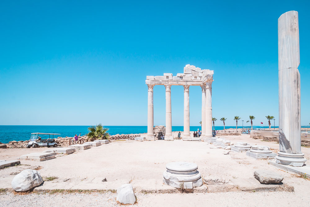 Apollon Tempel Wahrzeichen von Side in Antalya