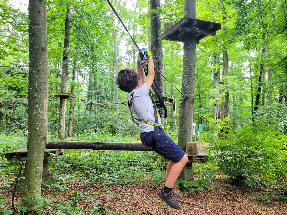 Kletterwald Rothenburg ob der Tauber mit Kindern