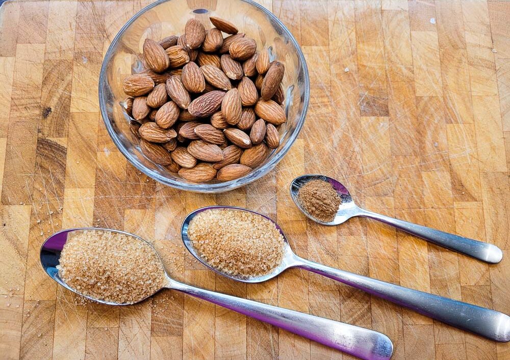 Schnelles Rezept für gebrannte Mandeln in der Mikrowelle