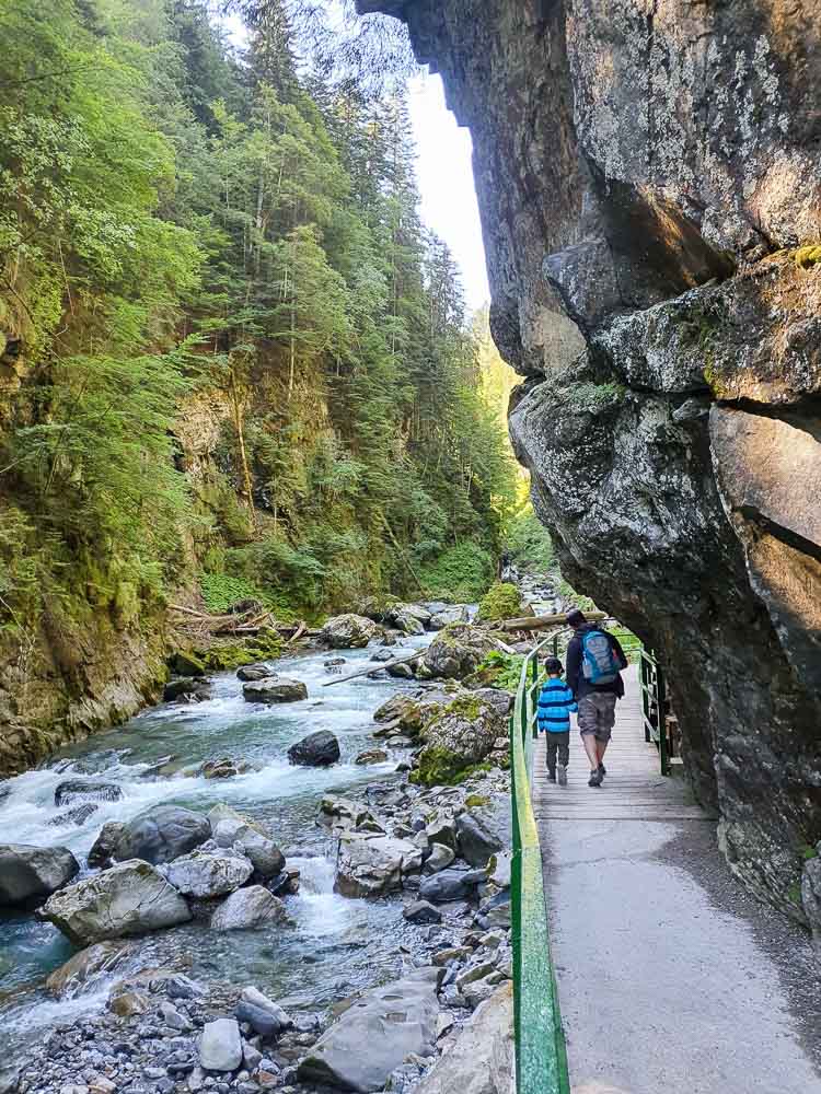 Breitachklamm Allgäu mit Kindern
