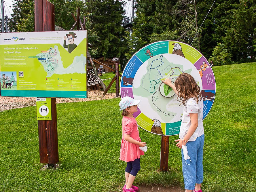 Skywalk Naturerlebnispfad im Allgäu mit Kindern
