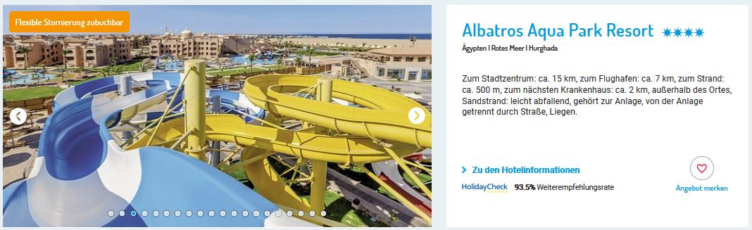 ITS Kinderermäßigung Albatros Aqua Park Resort