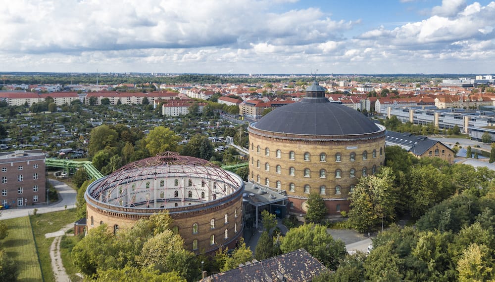 Das Panometer in Leipzig mit Kindern