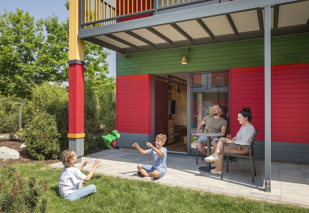 Terrasse vom Ninjago Quartier im Legoland