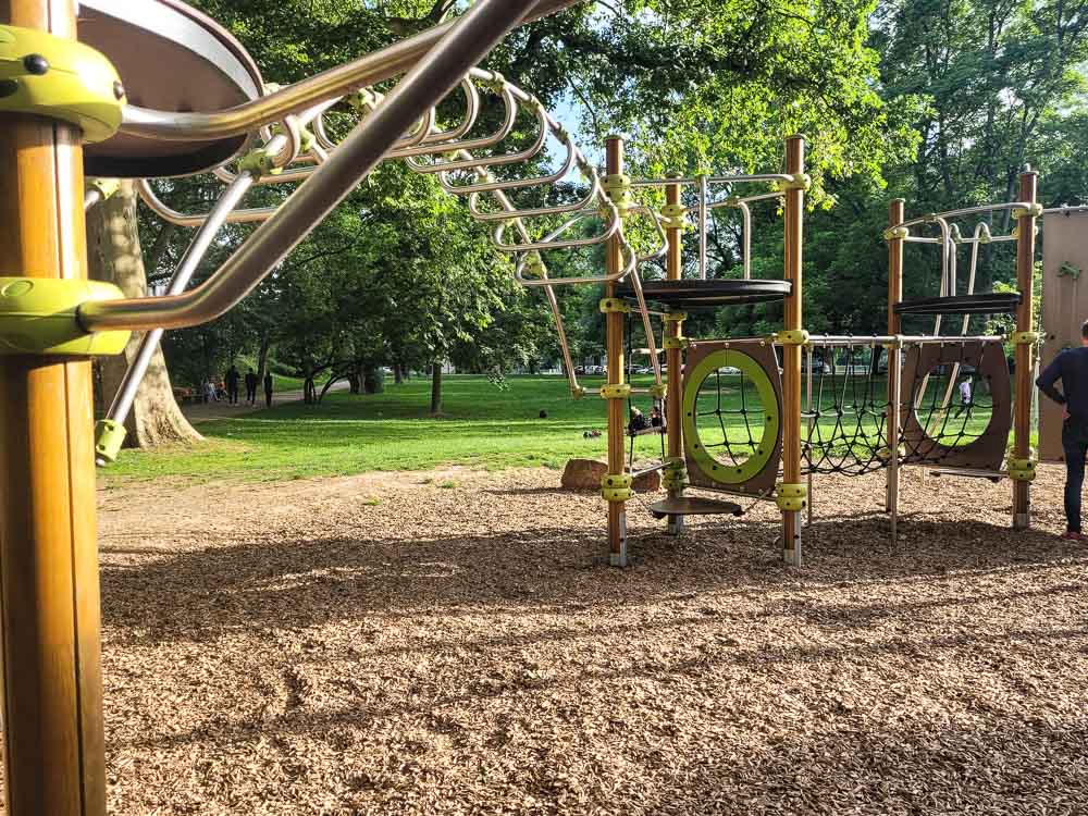 Mannheim mit Kindern Rheinterrassen Spielplatz