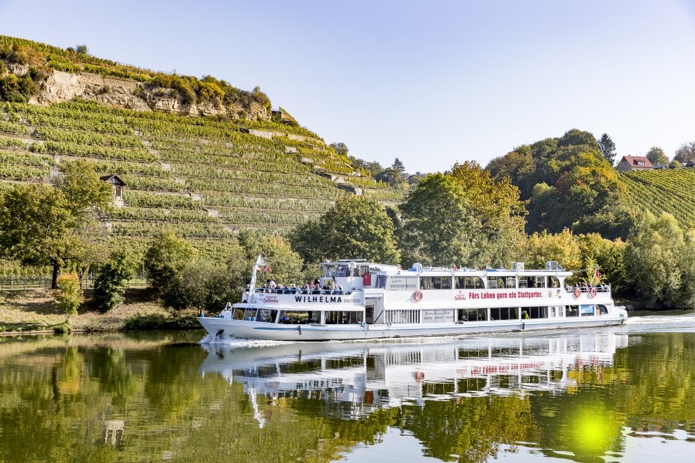 Neckarschifffahrt Stuttgart Neckar Käptn Wilhelma