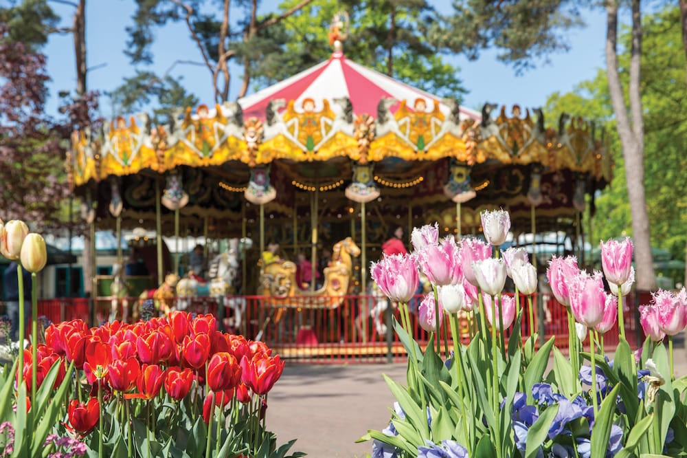 Karussell im Efteling Park mit Hotel