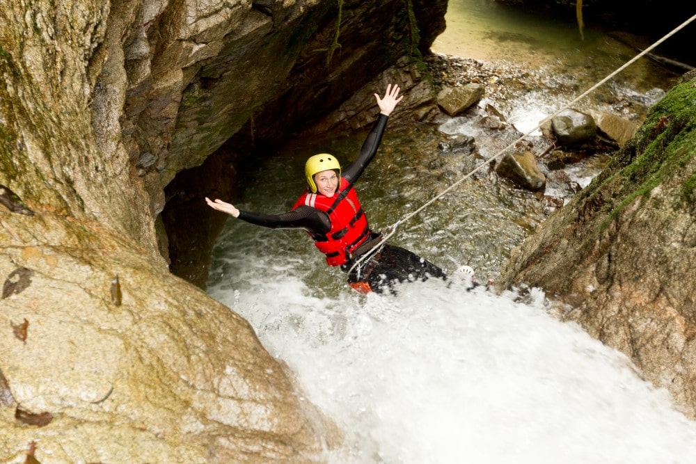 Canyoning Ausflug mit Kindern