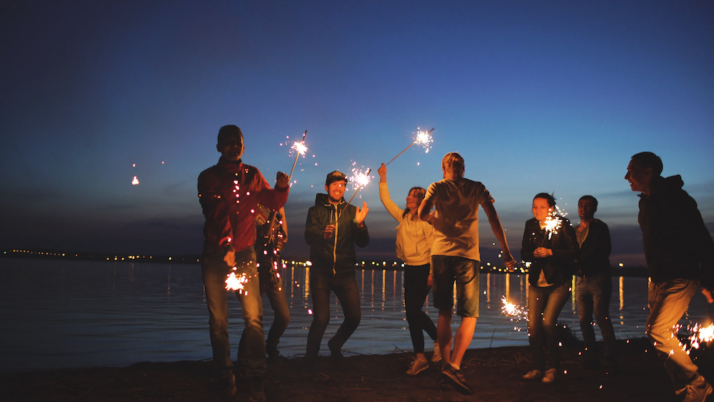 Strand Silvesterparty mit Kindern und Übernachtung