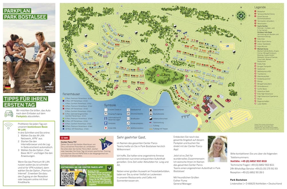 Center Parcs Park Bostalsee Parkplan