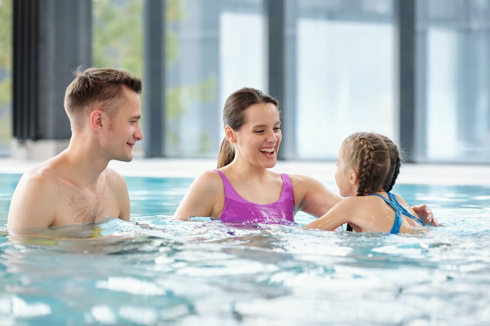 Baden im Wellnesshotel mit Kindern