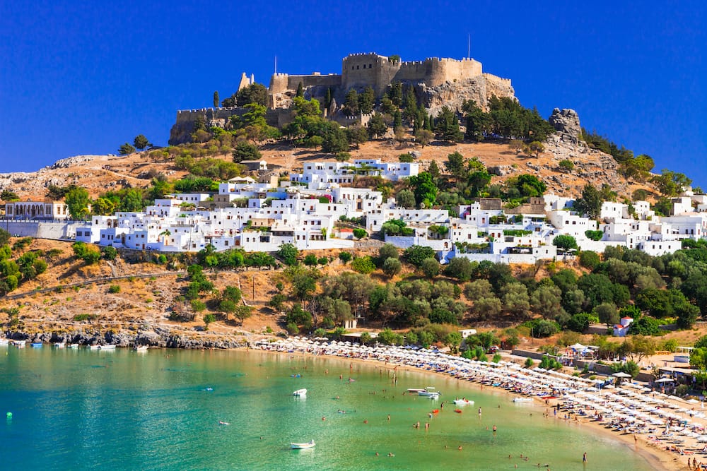 Rhodos in Griechenland ist ein beliebtes Urlaubsziel mit Kindern
