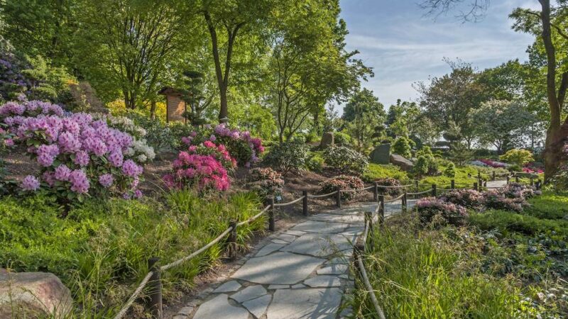 Asiatischer Garten im Finkenrech Freizeitpark im Saarland