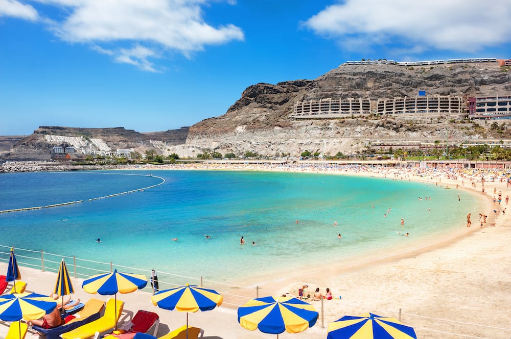 Playa de Amadores einer der schönsten Strände von Gran Canaria
