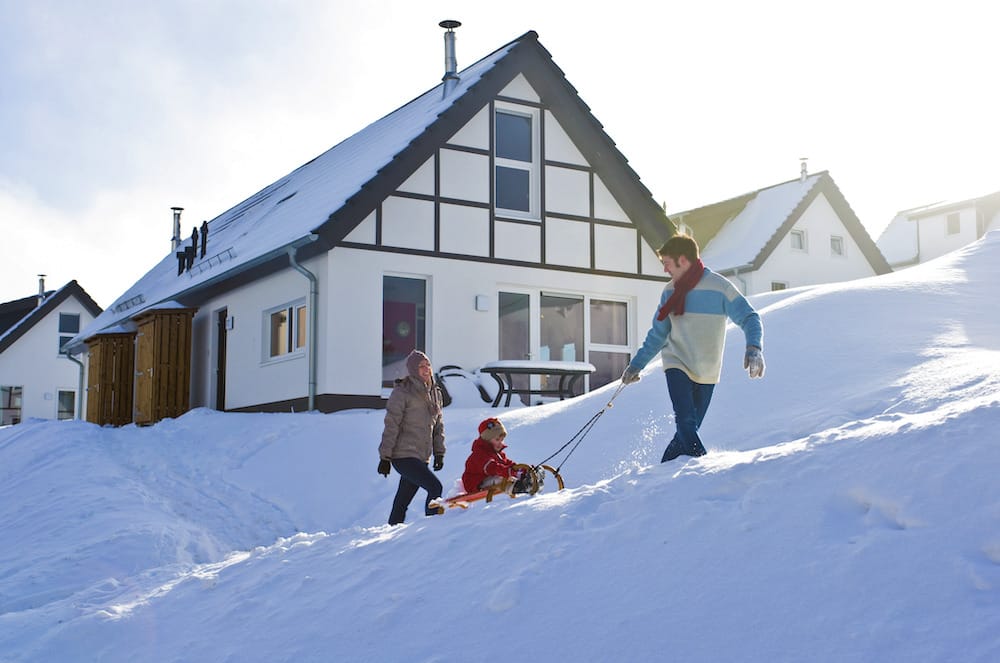 Schnee im Ferienpark NRW von Landal Winterberg