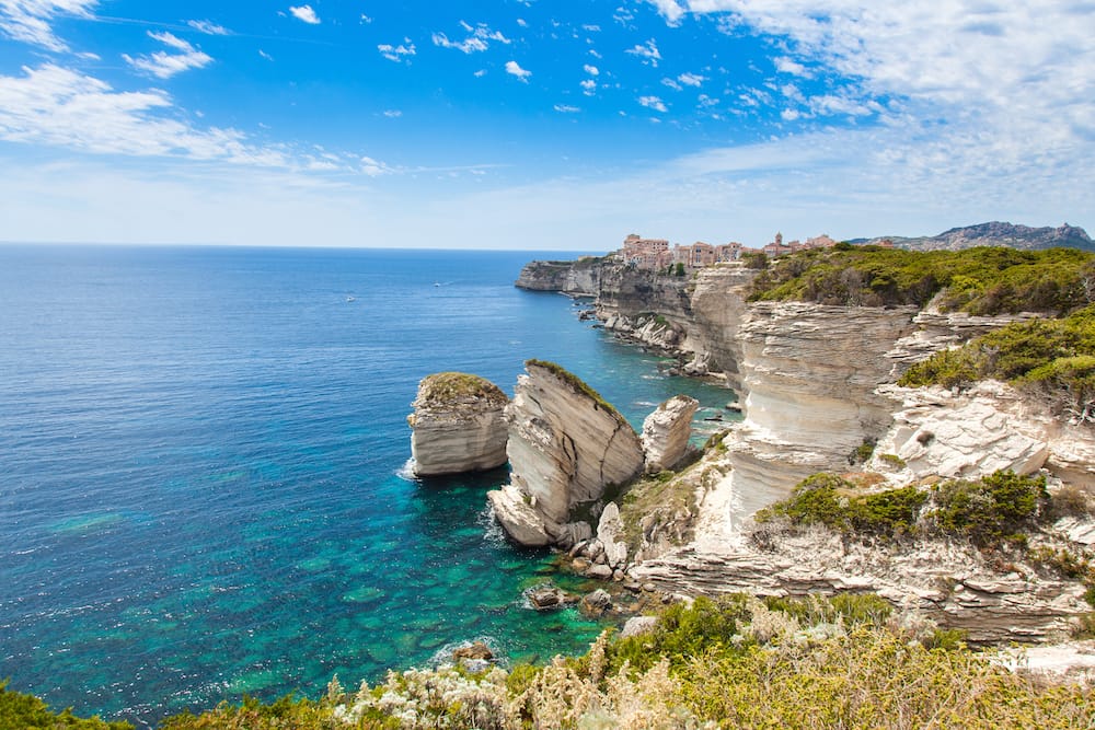 Blick auf Bonifaci, tolle Korsika Sehenswürdigkeiten