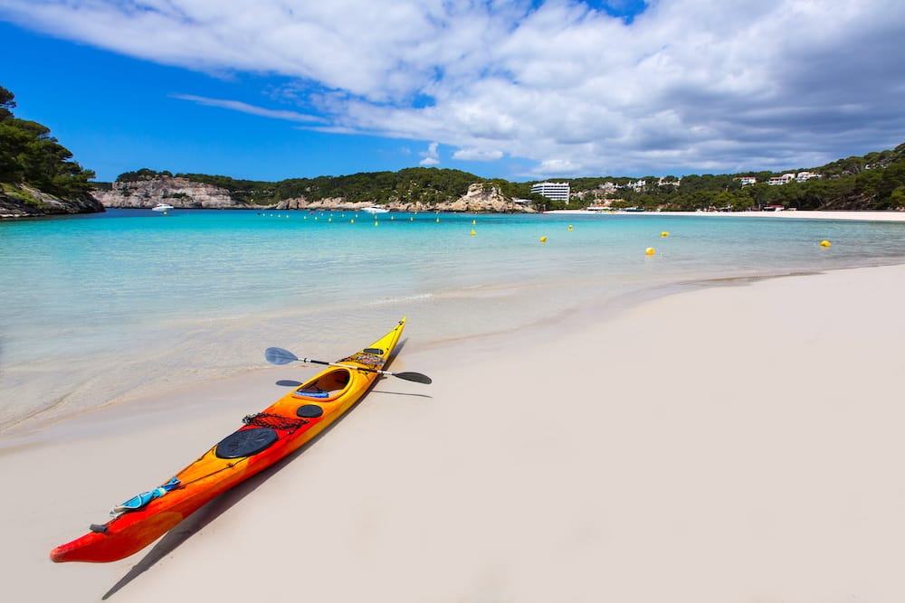 Cala Galdana einer der schönsten Strände auf Menorca mit Kindern