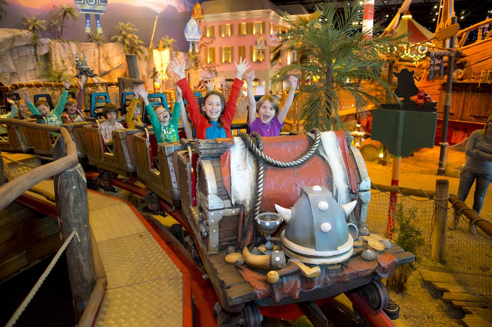 Freizeitpark Belgien Plopsa Indoor Hasselt mit Wickiebahn