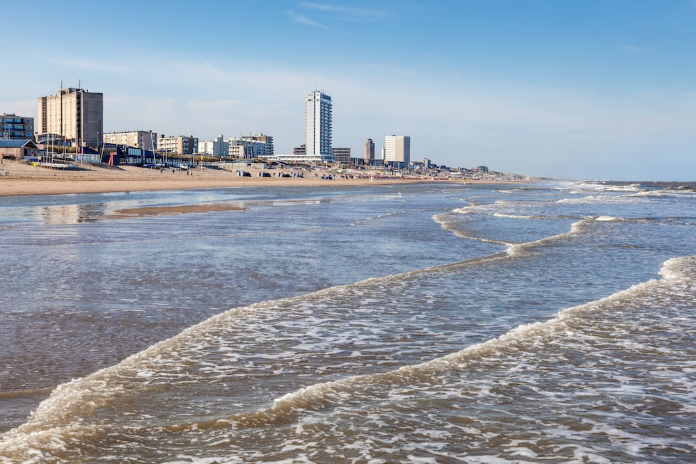 Strand in Zandvoort in den Niederlanden