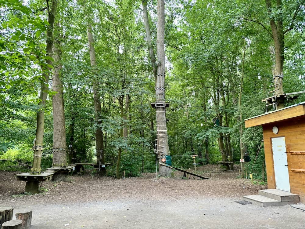 Der Kletterwald in Hamm im Ruhrgebiet