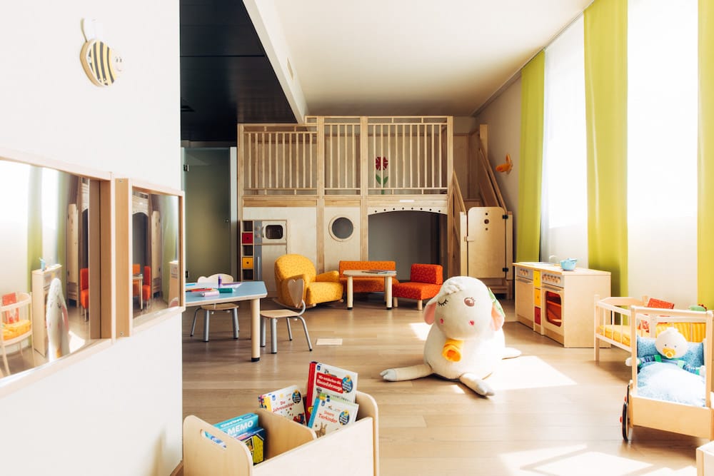 Spielzimmer im harry’s home hotels and apartments Kinderhotel in München