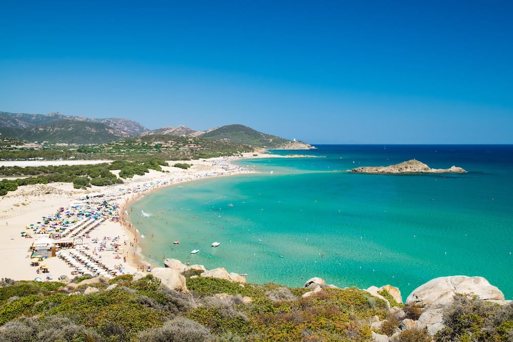 Die Strände in Chia auf Sardinien gehören zu den schönsten Stränden der Insel