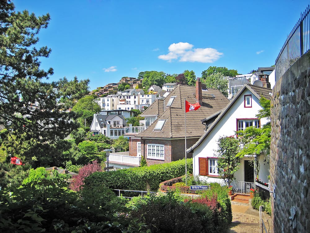 Ein Spaziergang durch das Treppenviertel von Blankenese in Hamburg ist kostenlos