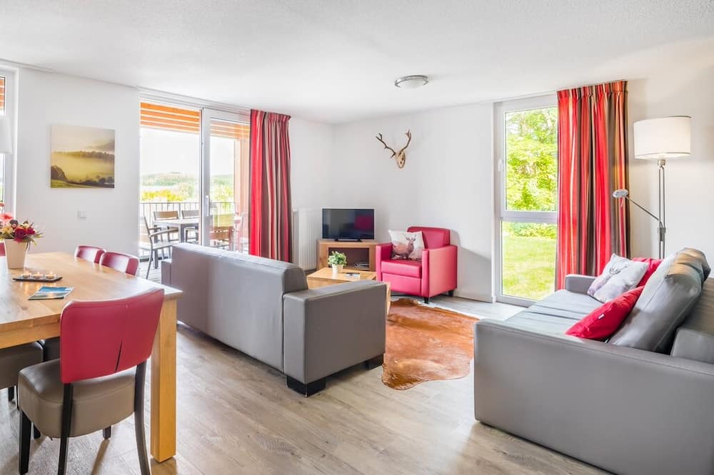 Wohnzimmer im Roompot Bergresort Winterberg