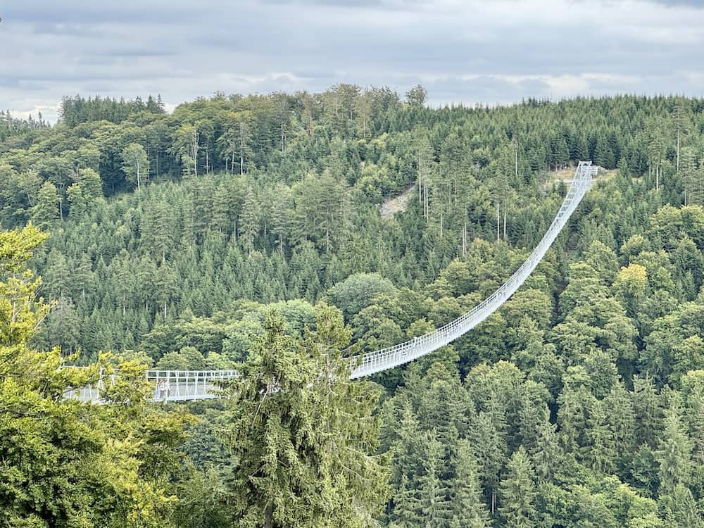 Die Hängebrücke vom Skywalk Willingen