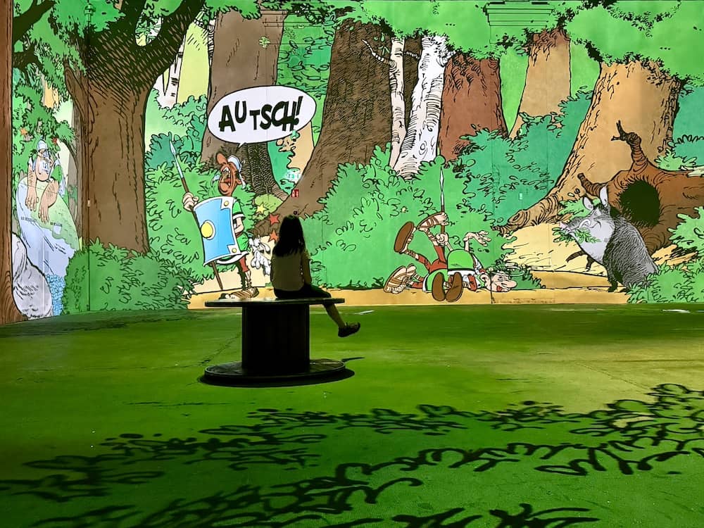 Kind in Dortmund bei Asterix und Obelix im Phönix des Lumieres