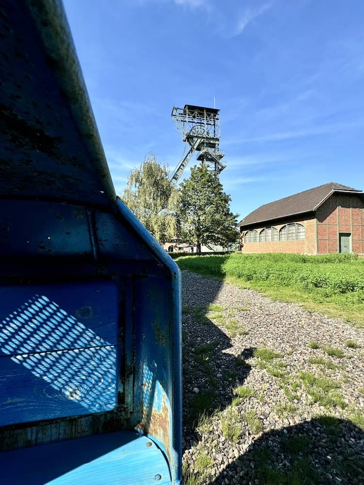 Bahnfahrt auf der Zeche Zollern mit Kindern