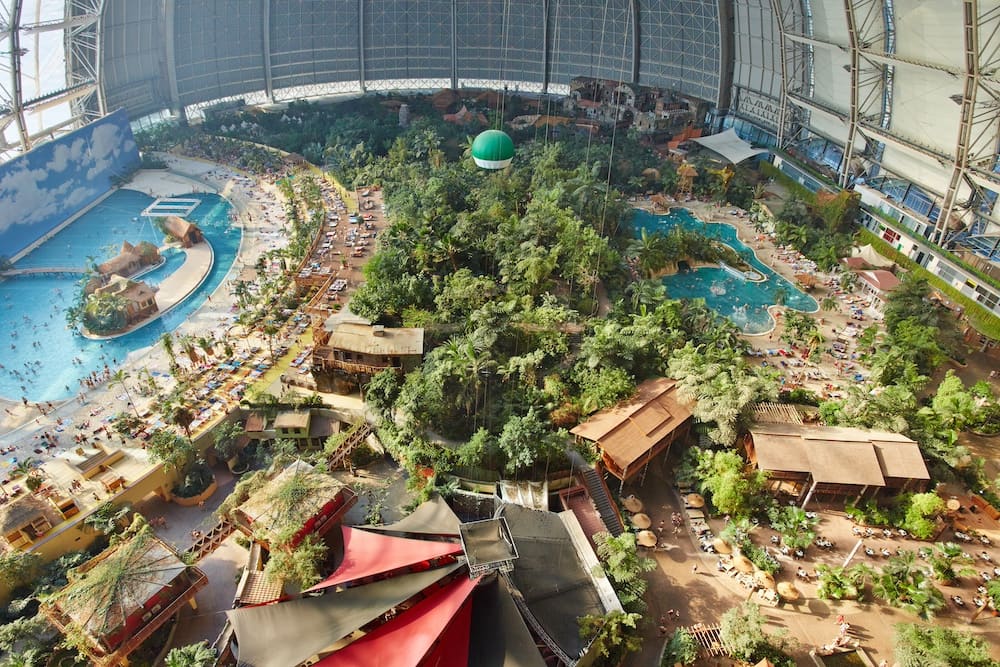 Blick in das Tropicals Islands Erlebnisbad