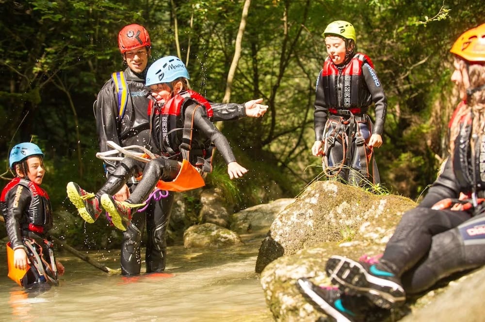 Familien Canyoning am Gardasee im Ledrotal mit Mmove