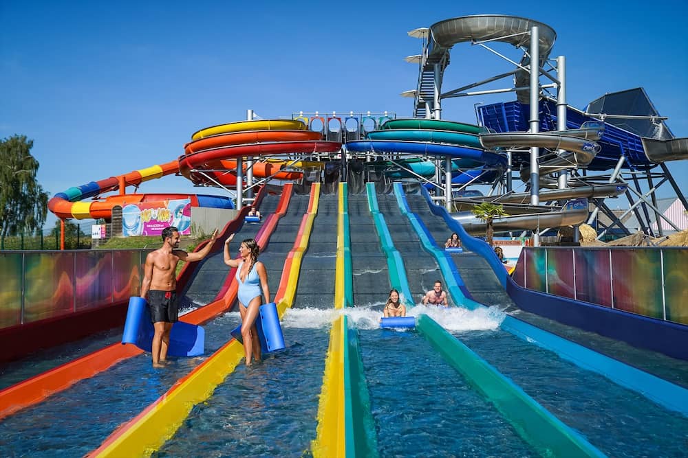 Rainbow-Racer in der Galaxy Erding Therme