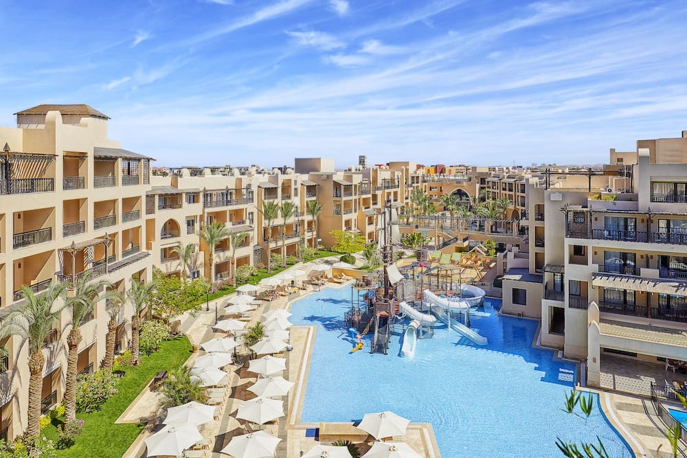 Pool vom Steigenberger Aqua Magic in Ägyptens Familienhotel