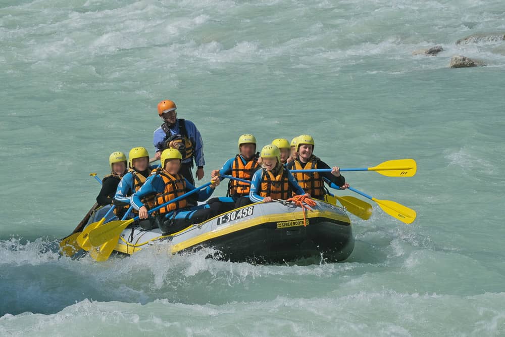 Rafting mit Kindern im Ötztal