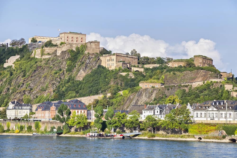 Festung Ehrenbreitstein in Koblenz mit Kindern