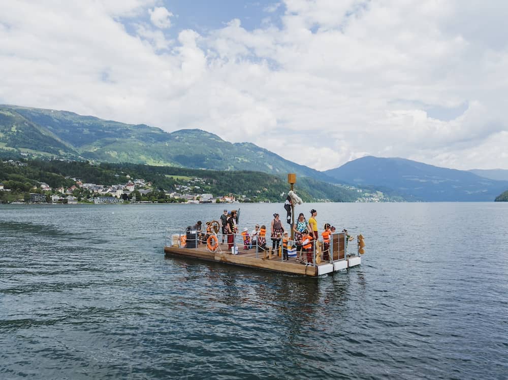 Piratenboot auf dem Millstätter See am Familienhotel Post by Gert Perauer